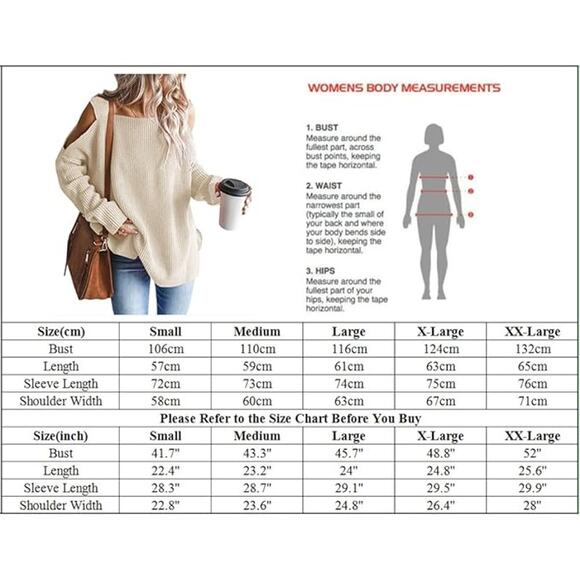 New Size Small Cold Shoulder, Batwing, Oversized, Slouchy, Tunic Sweater - Picture 4 of 4